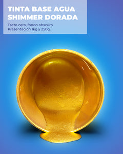 Tinta Shimmer Dorada Base agua